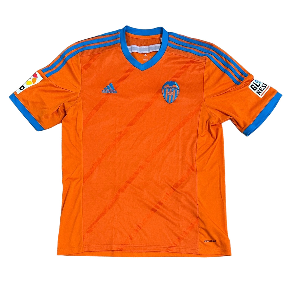 Vintage Adidas Valencia CF 2014 2015 Away Football Shirt Size L